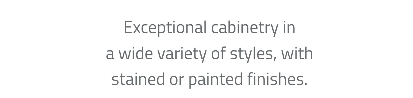 Exceptional cabinery section
